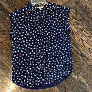 Your Story Floral Blouse navy orange StitchFix